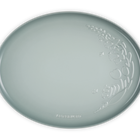 Le Creuset Stoneware La Collection Jardin Oval Casserole Serving Platter 36cm Sea SaltSea Salt image number 4
